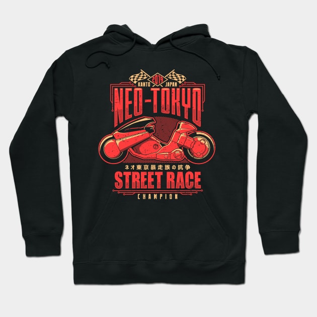 Neo-Tokyo Street Race Champion Hoodie by adho1982